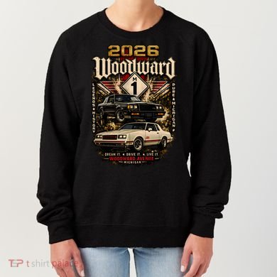 Woodward Avenue Classic Car Lovers Tribute 2026 Women's Sweatshirt