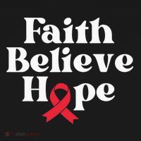 World Aids Day Red Ribbon Faith Believe Aids Support Gifts Women's Tank Top thumb 5