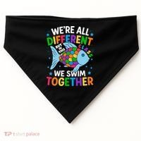 Were All Different But In This Class We Swim Together USA-Made Doggie Bandana thumb 0