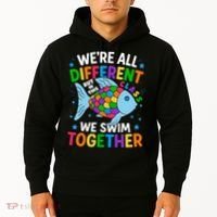 Were All Different But In This Class We Swim Together Hoodie thumb 2