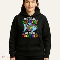 Were All Different But In This Class We Swim Together Hoodie thumb 5