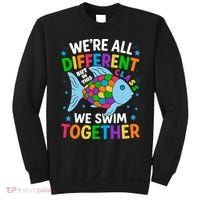 Were All Different But In This Class We Swim Together Sweatshirt thumb 0