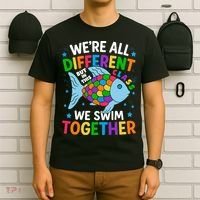 Were All Different But In This Class We Swim Together T-Shirt thumb 6