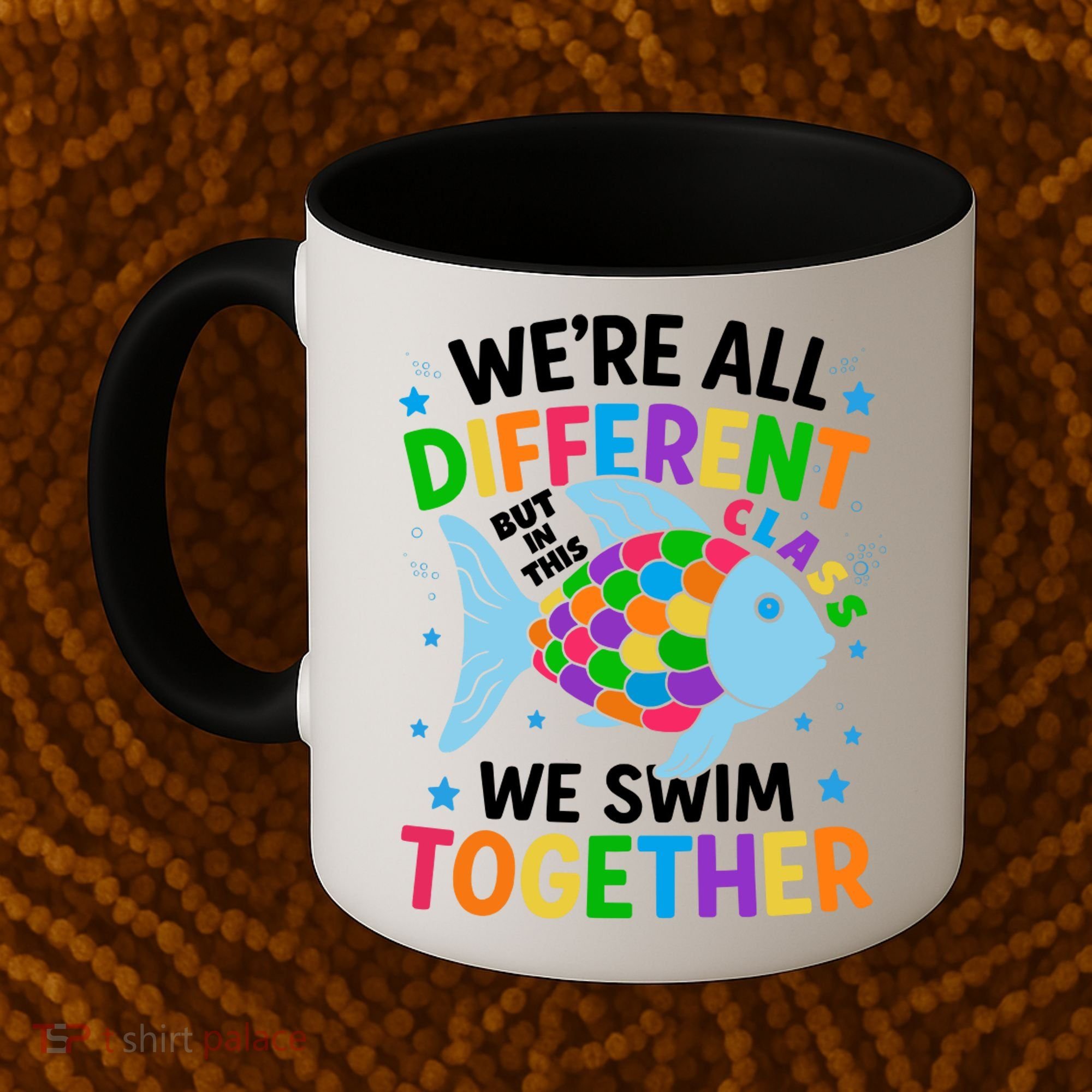 Were All Different But In This Class We Swim Together Coffee Mug