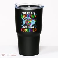 Were All Different But In This Class We Swim Together Tumbler thumb 0