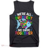 Were All Different But In This Class We Swim Together Tank Top thumb 0