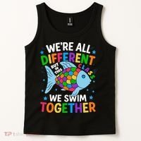 Were All Different But In This Class We Swim Together Tank Top thumb 2