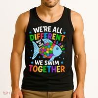Were All Different But In This Class We Swim Together Tank Top thumb 3