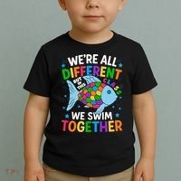 Were All Different But In This Class We Swim Together Toddler T-Shirt thumb 2