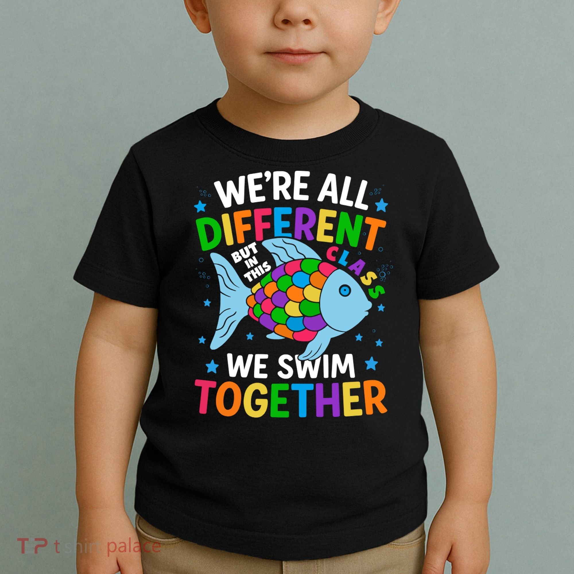 Were All Different But In This Class We Swim Together Toddler T-Shirt