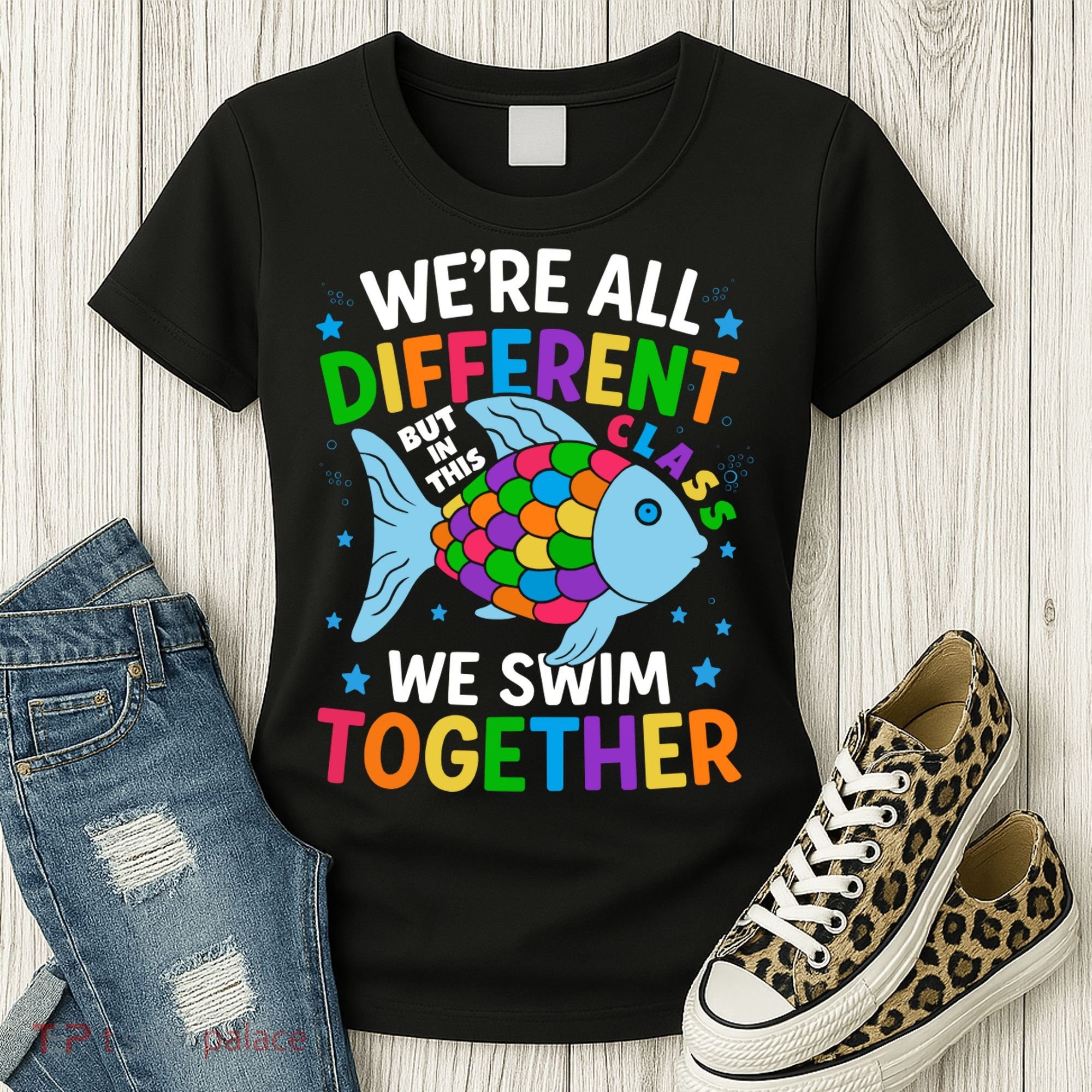 Were All Different But In This Class We Swim Together Women's T-Shirt