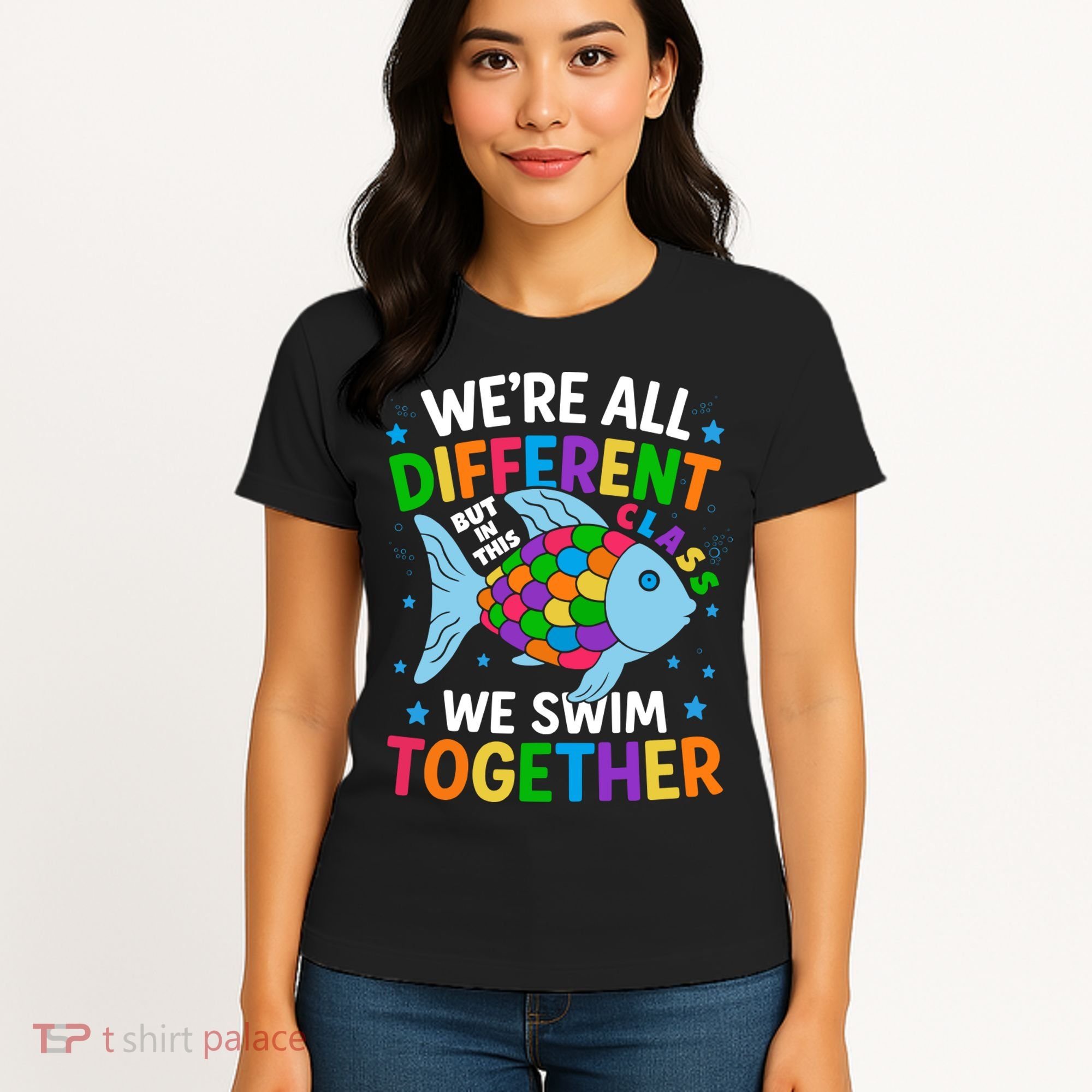 Were All Different But In This Class We Swim Together Women's T-Shirt
