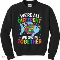 Were All Different But In This Class We Swim Together Kids Sweatshirt thumb 0