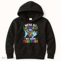 Were All Different But In This Class We Swim Together Kids Hoodie thumb 0