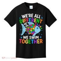 Were All Different But In This Class We Swim Together Kids T-Shirt thumb 0