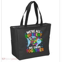 Were All Different But In This Class We Swim Together Tote Bag thumb 2