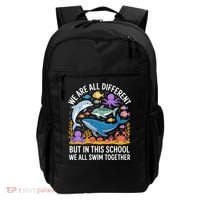 We Are Different But In This School We Swim Togther Backpack thumb 0