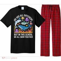 We Are Different But In This School We Swim Togther Pajama Set thumb 0