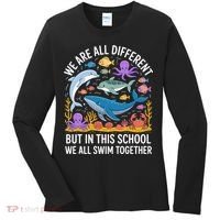 We Are Different But In This School We Swim Togther Women's Long Sleeve Shirt thumb 0