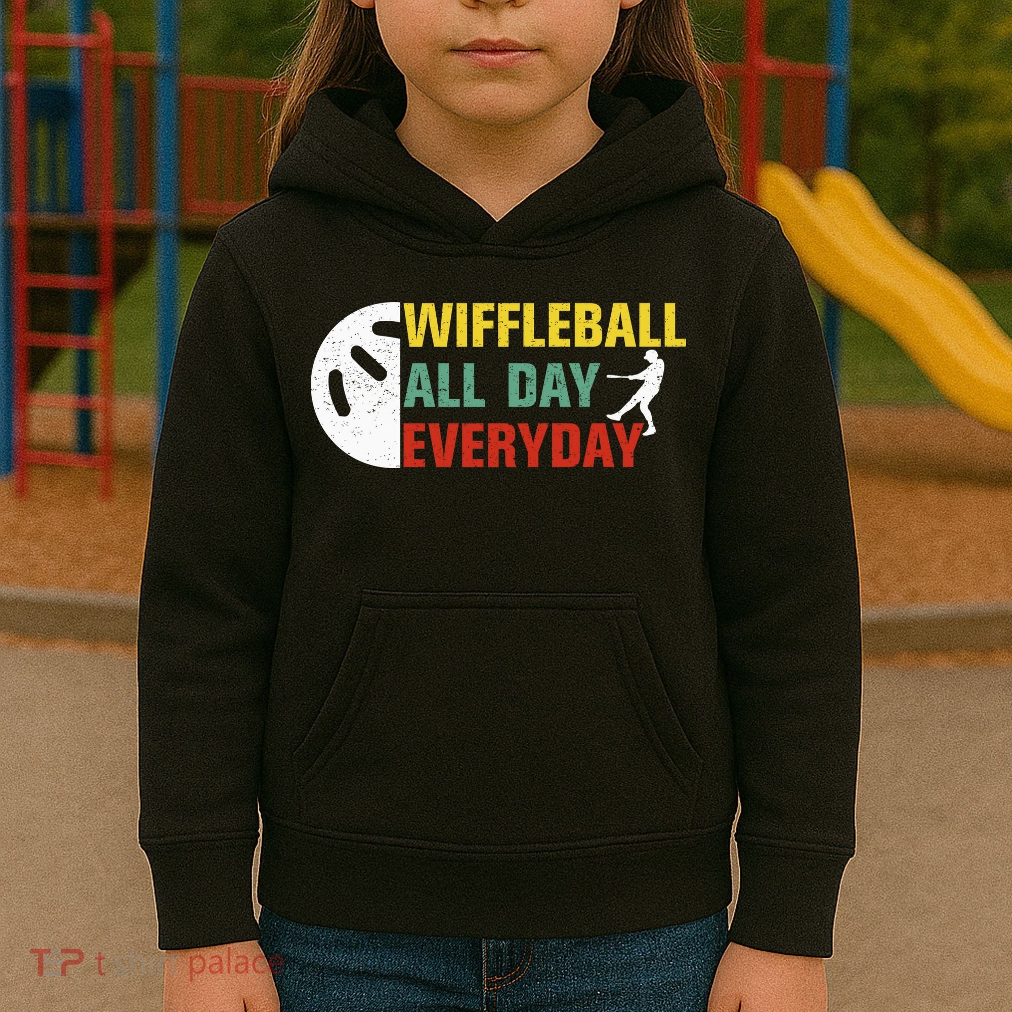 Wiffleball All Day Everyday Kids Hoodie