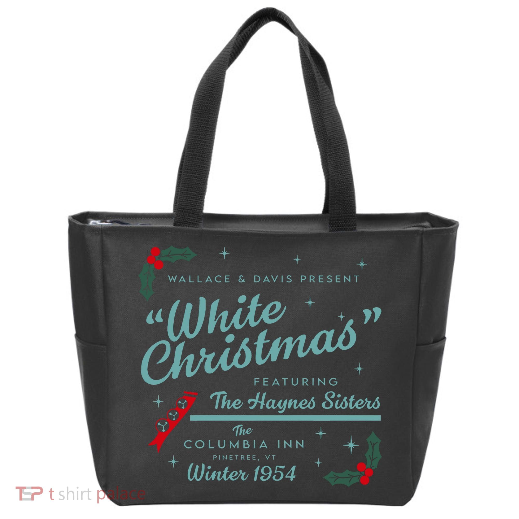 Wallace And Davis Present White Christmas Featuring Christmas Tote Bag