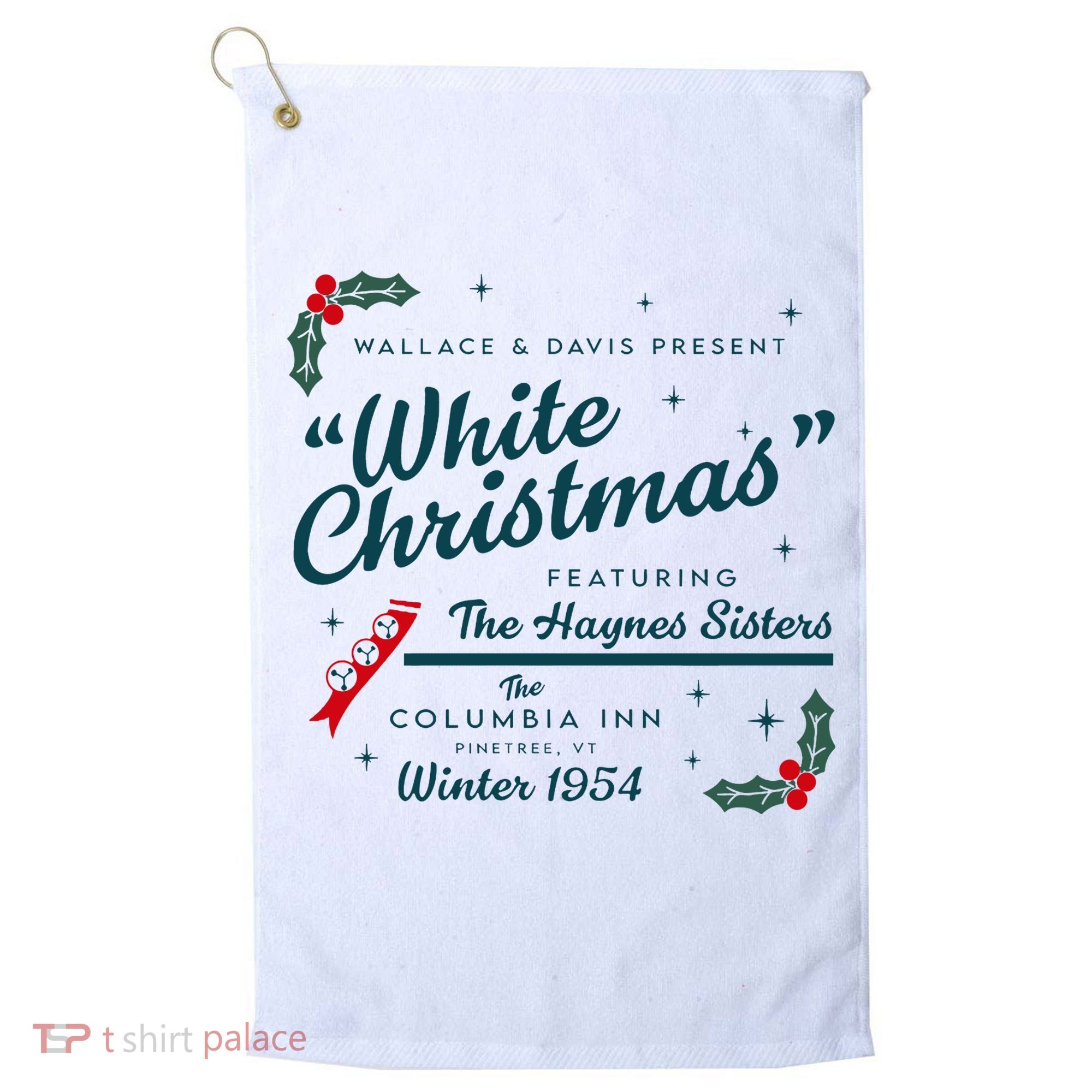 Wallace And Davis Present White Christmas Featuring Christmas Golf Towel