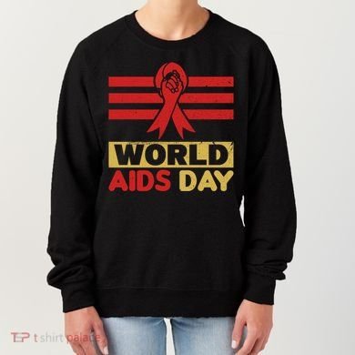 World Aids Day Support Awareness Fight Together Gift Women's Sweatshirt