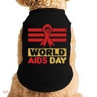 World Aids Day Support Awareness Fight Together Gift Doggie Tank thumb 0