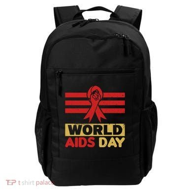 World Aids Day Support Awareness Fight Together Gift Backpack