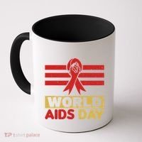 World Aids Day Support Awareness Fight Together Gift Coffee Mug thumb 0