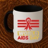 World Aids Day Support Awareness Fight Together Gift Coffee Mug thumb 2