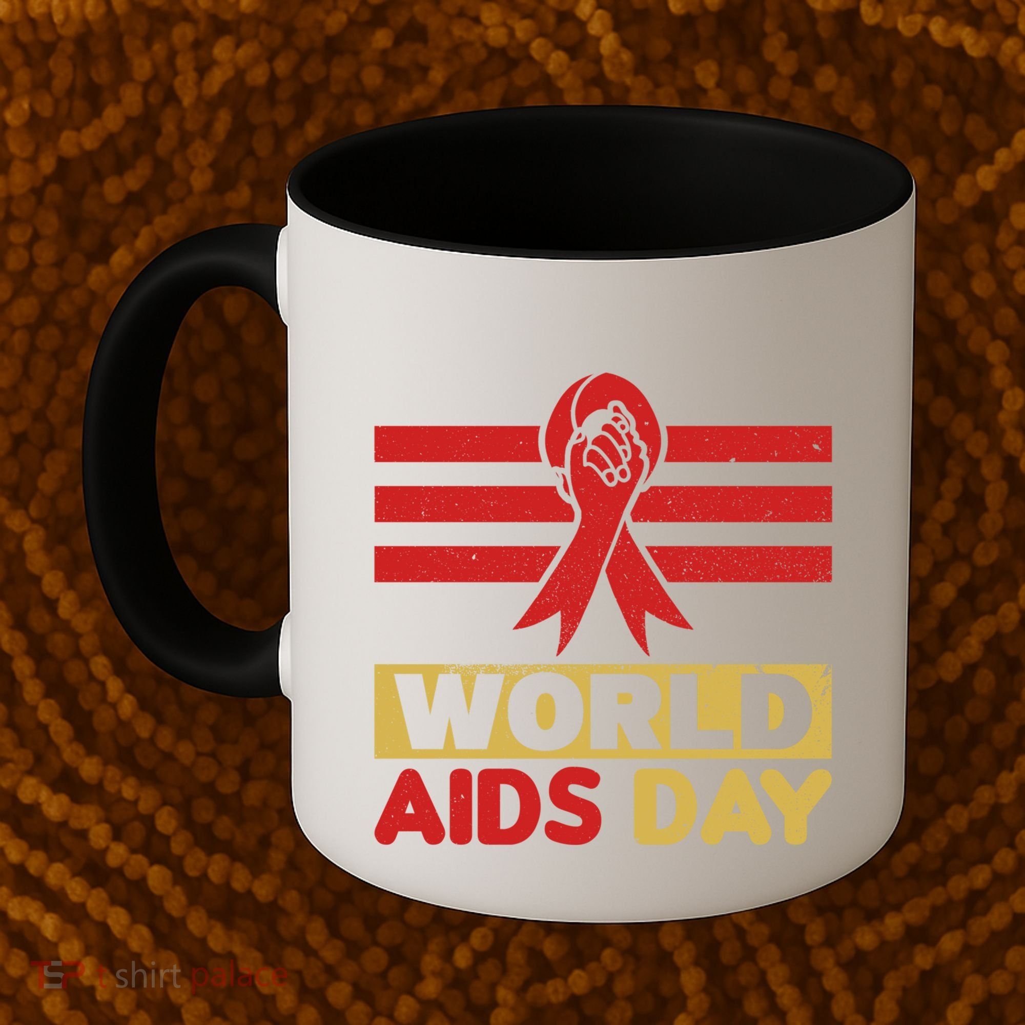 World Aids Day Support Awareness Fight Together Gift Coffee Mug