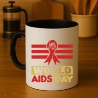 World Aids Day Support Awareness Fight Together Gift Coffee Mug thumb 4
