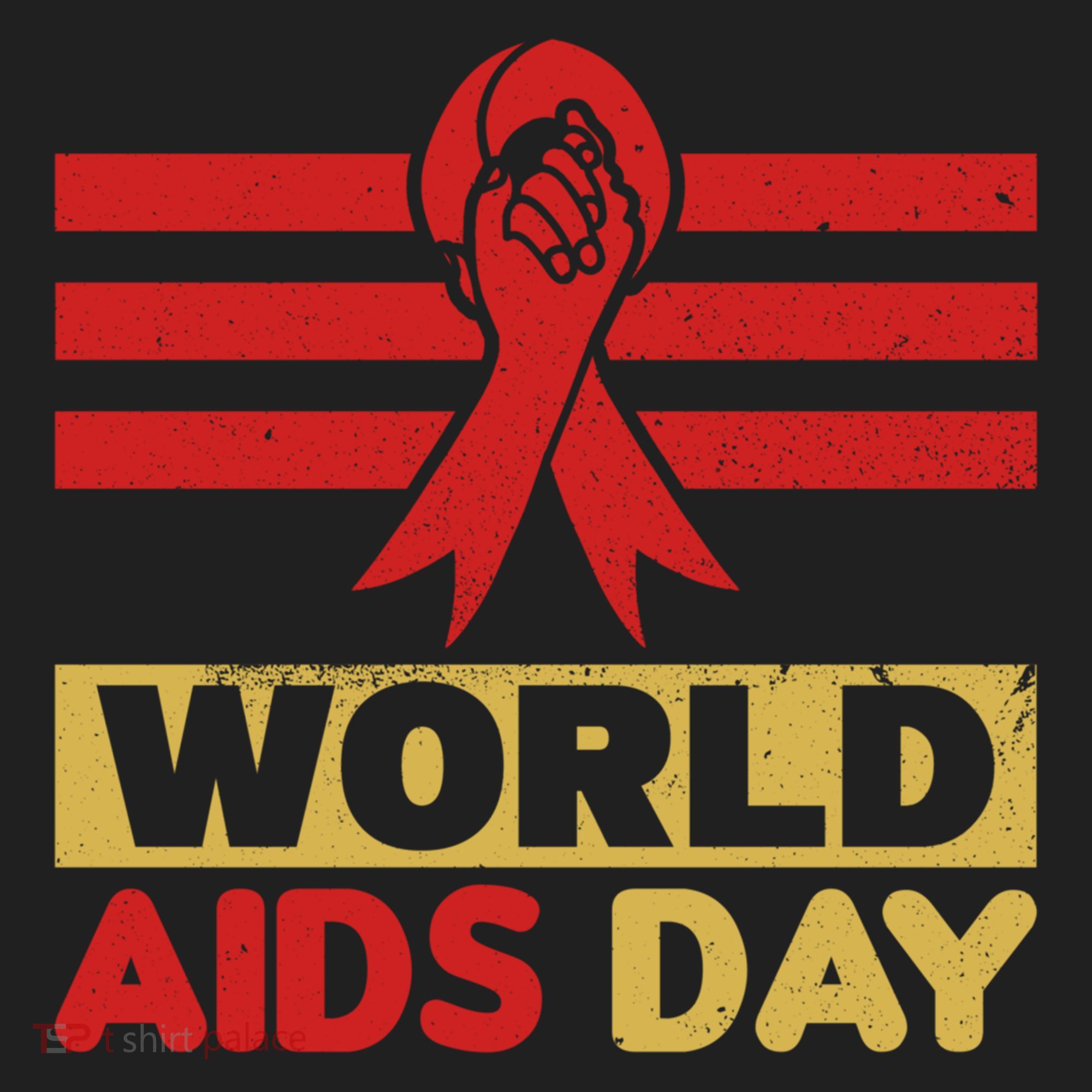 World Aids Day Support Awareness Fight Together Gift Beanie