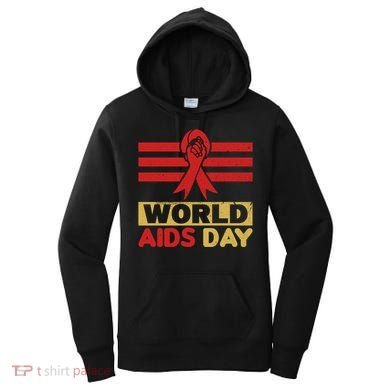 World Aids Day Support Awareness Fight Together Gift Women's Hoodie