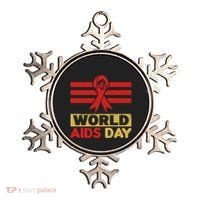 World Aids Day Support Awareness Fight Together Gift Ornament thumb 0