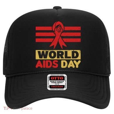 World Aids Day Support Awareness Fight Together Gift Hat