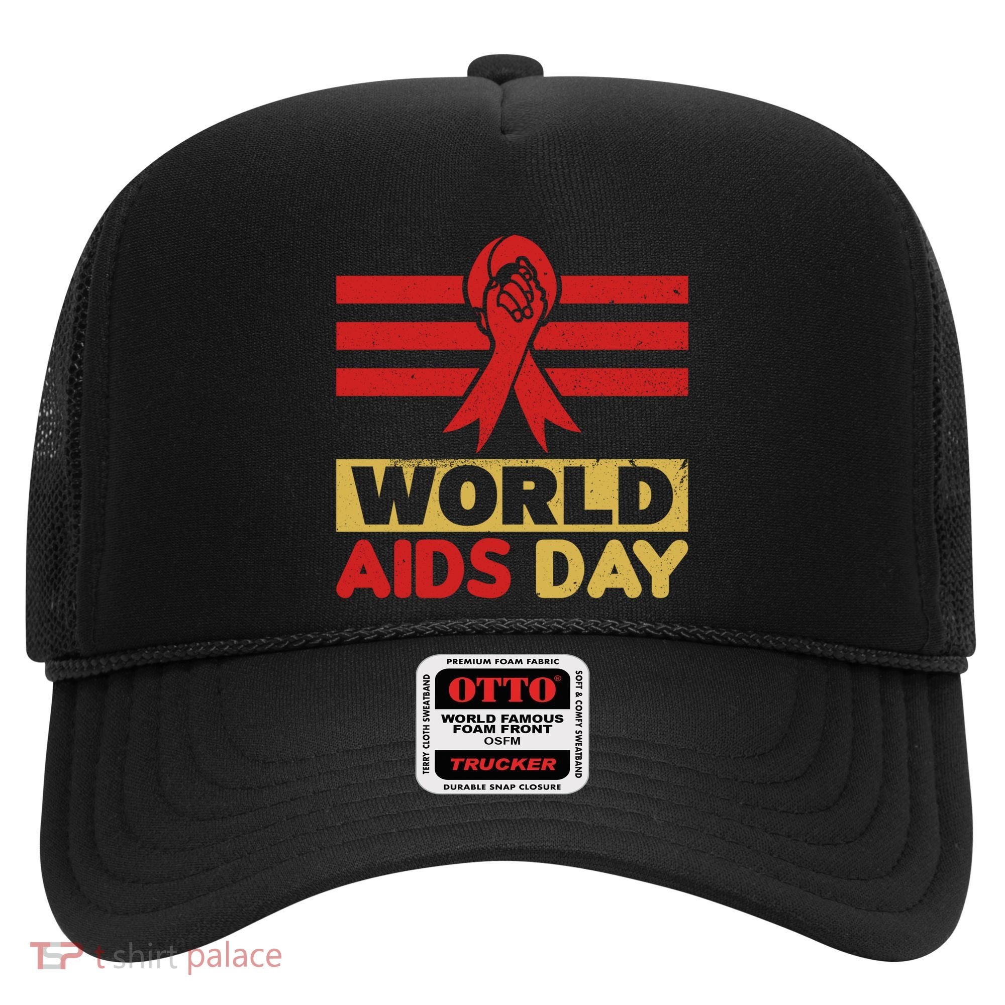World Aids Day Support Awareness Fight Together Gift Hat