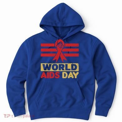 World Aids Day Support Awareness Fight Together Gift Hoodie