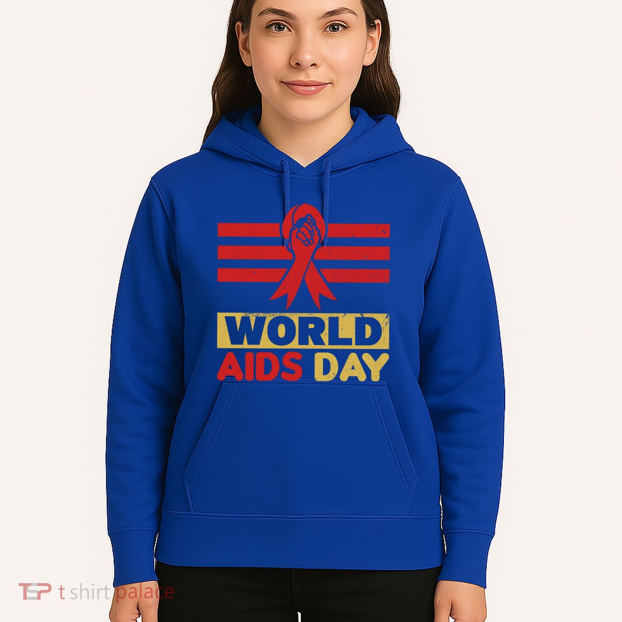 World Aids Day Support Awareness Fight Together Gift Hoodie