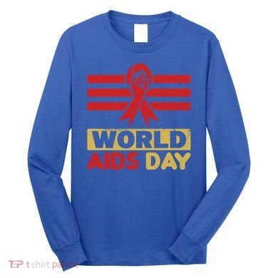 World Aids Day Support Awareness Fight Together Gift Long Sleeve Shirt