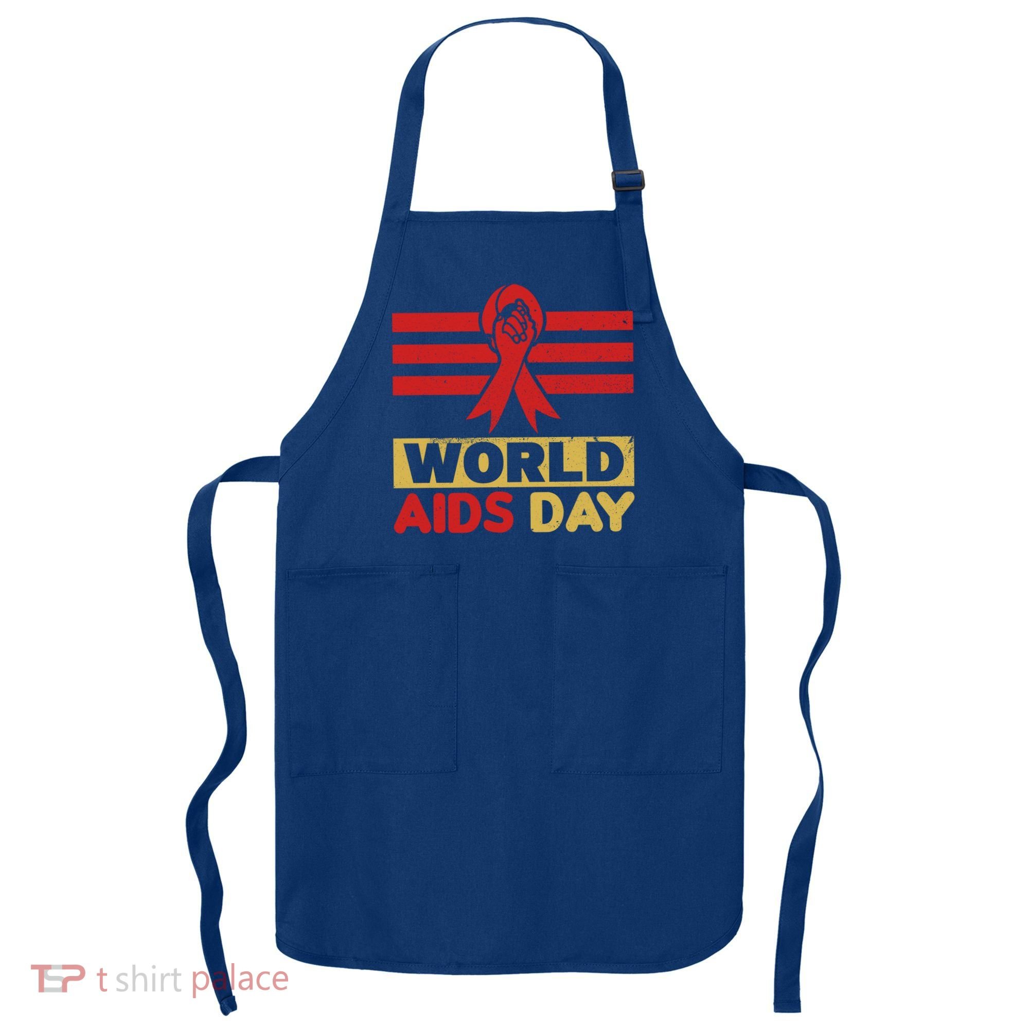 World Aids Day Support Awareness Fight Together Gift Apron