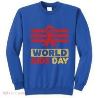 World Aids Day Support Awareness Fight Together Gift Sweatshirt thumb 0