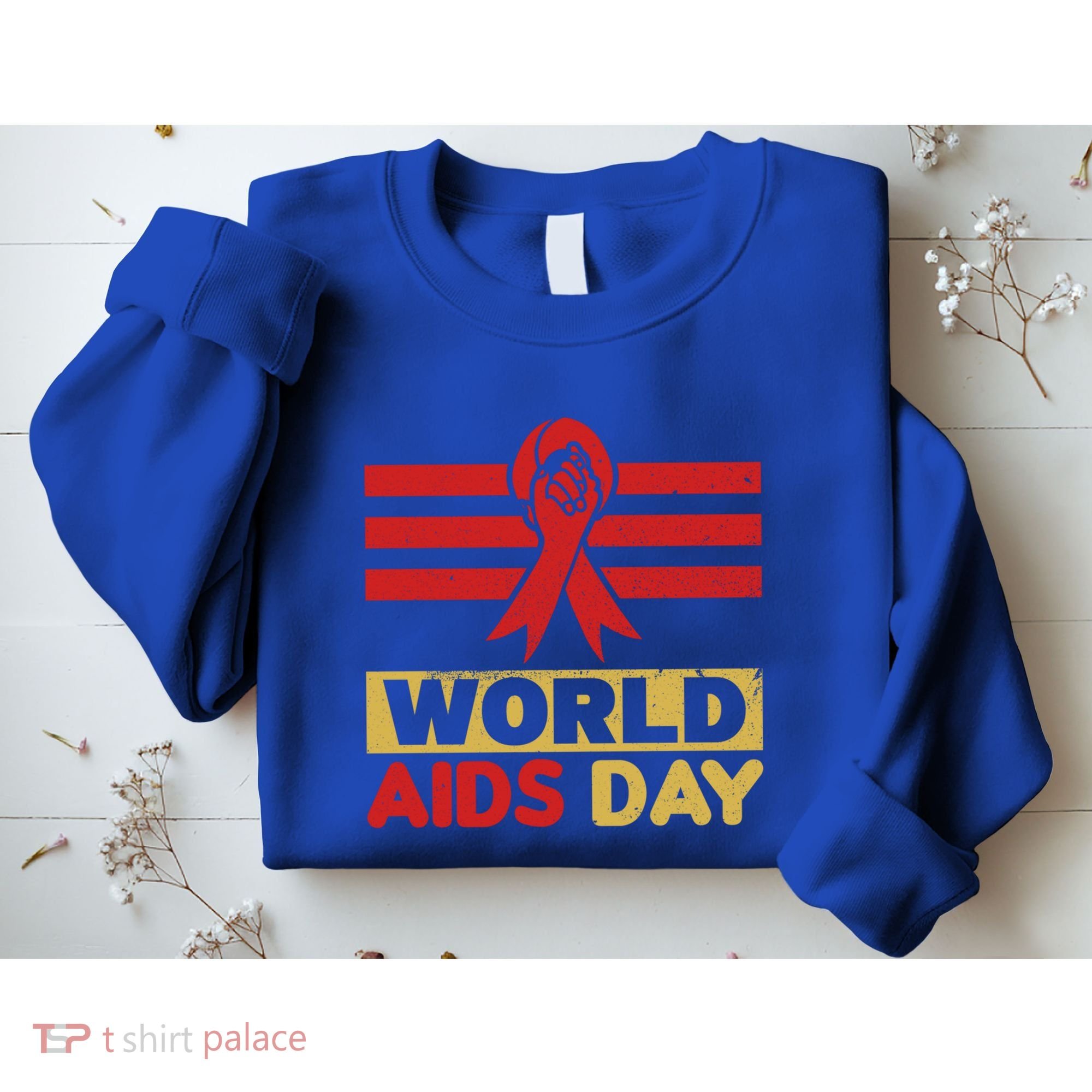 World Aids Day Support Awareness Fight Together Gift Sweatshirt