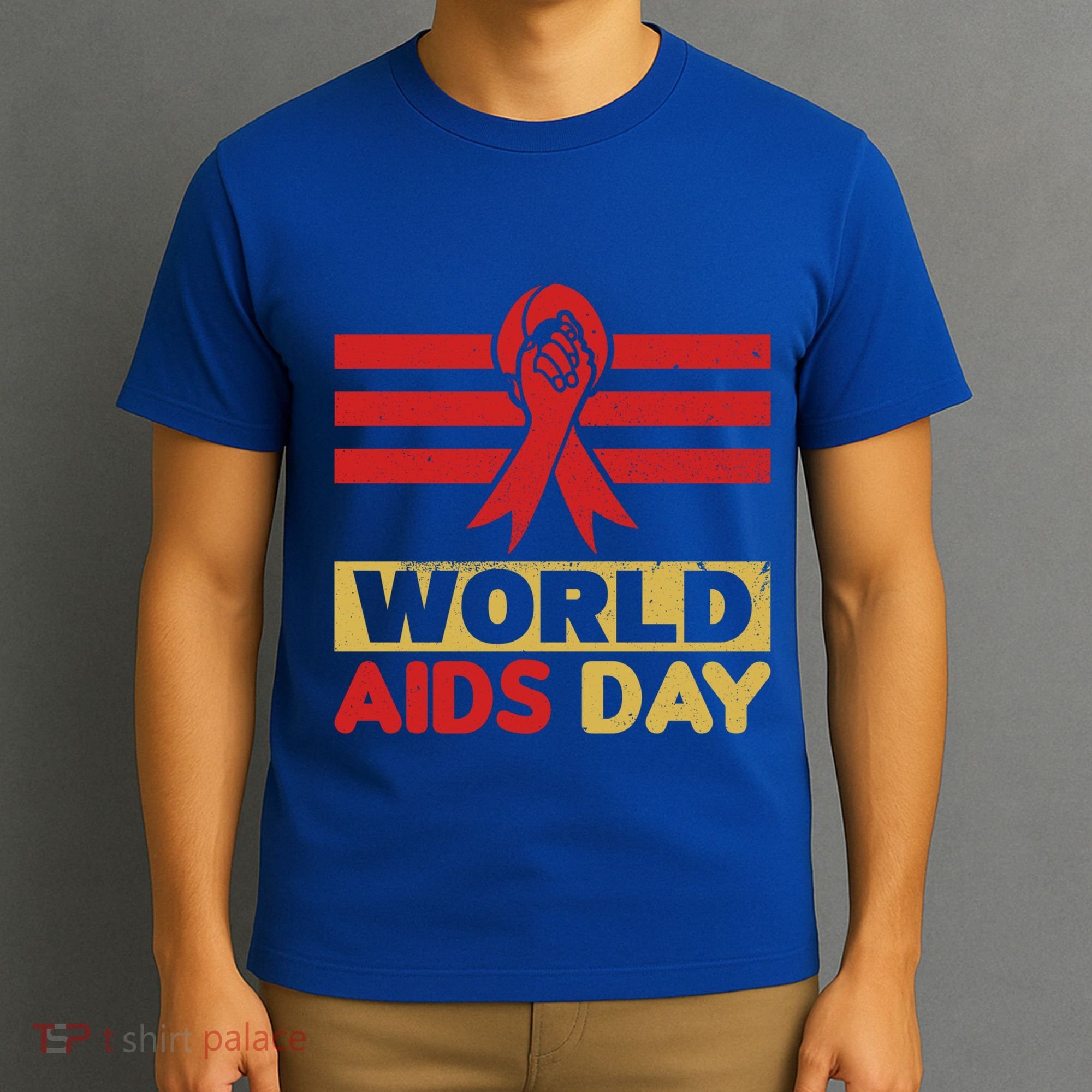 World Aids Day Support Awareness Fight Together Gift T-Shirt