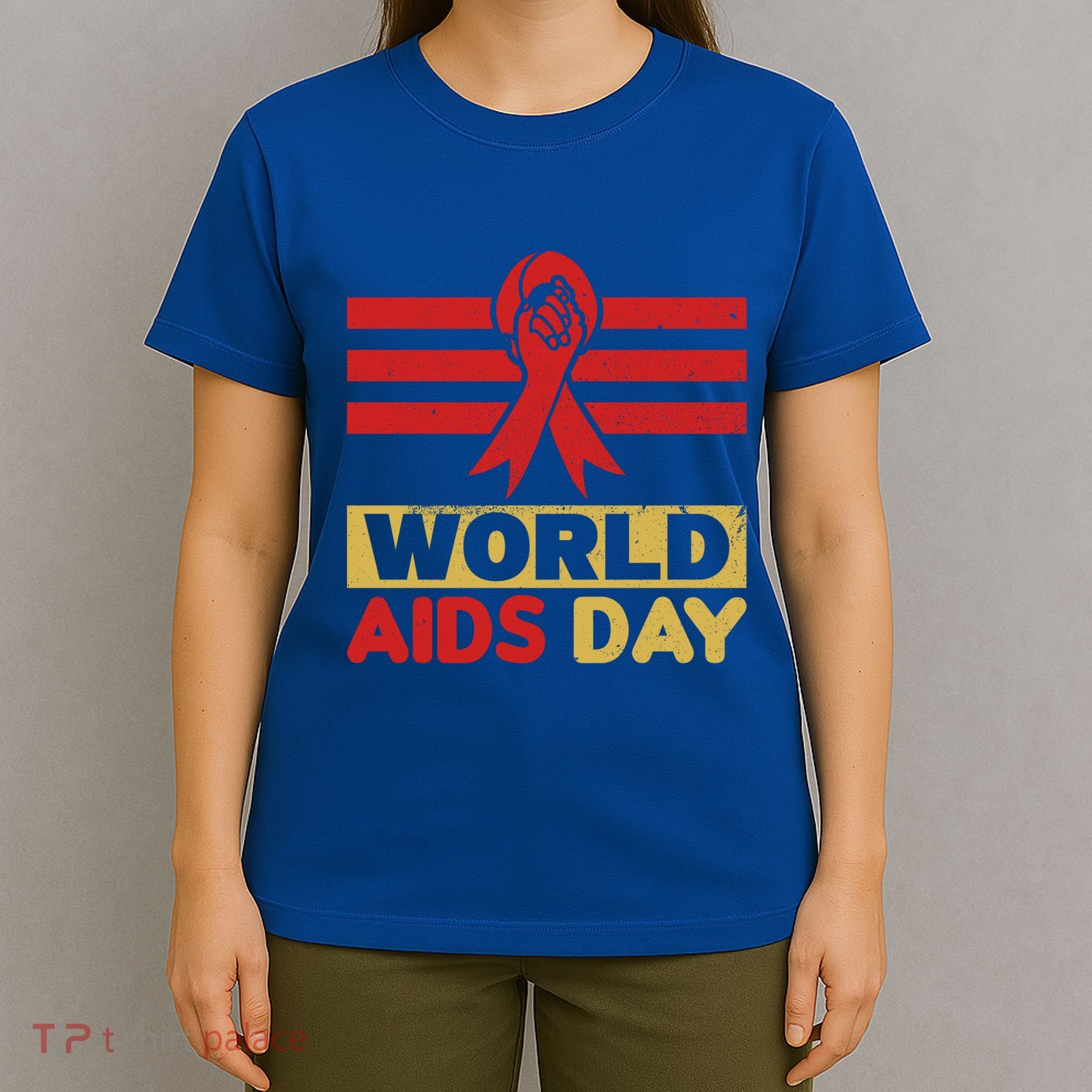 World Aids Day Support Awareness Fight Together Gift T-Shirt