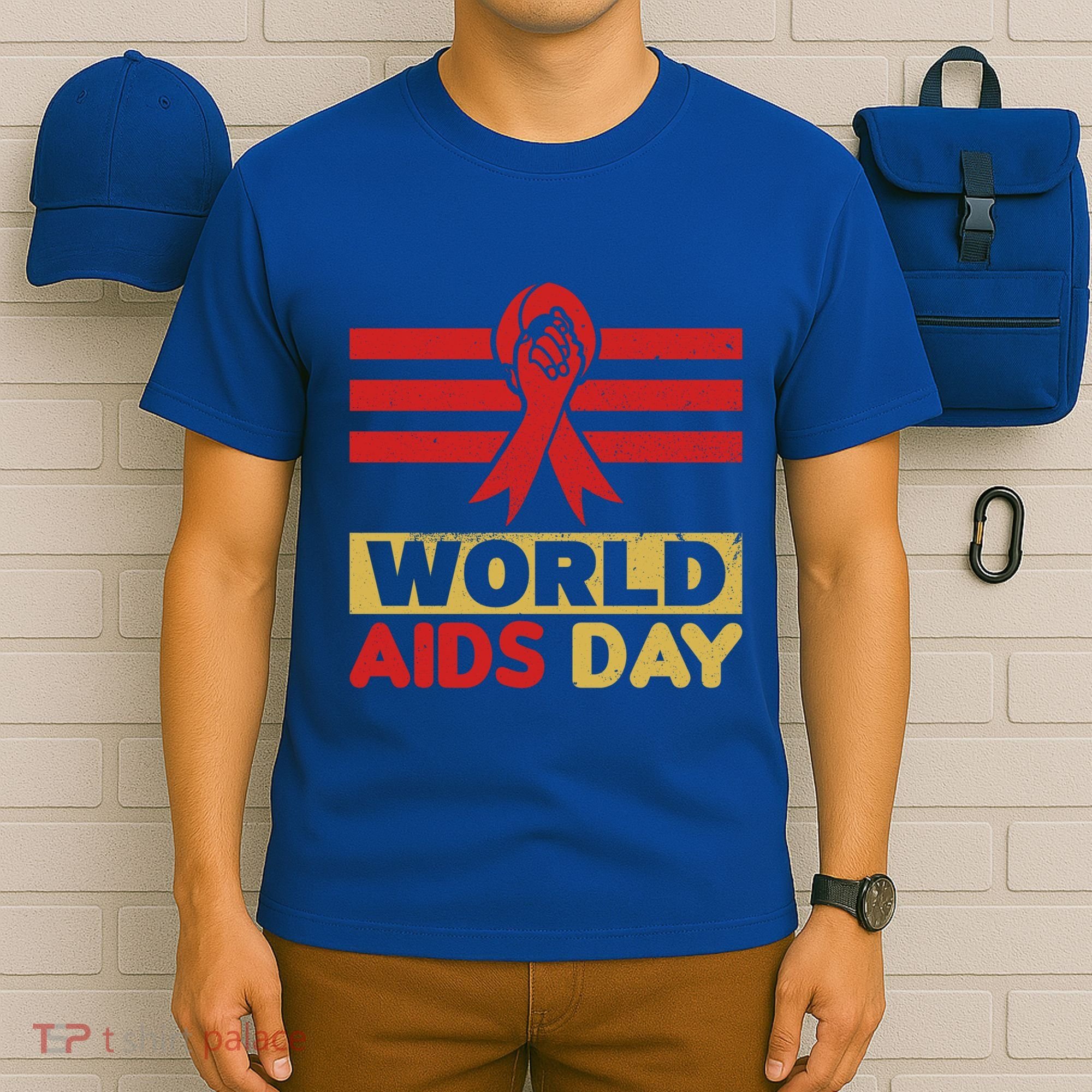 World Aids Day Support Awareness Fight Together Gift T-Shirt