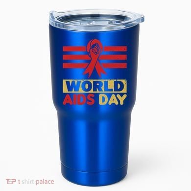 World Aids Day Support Awareness Fight Together Gift Tumbler