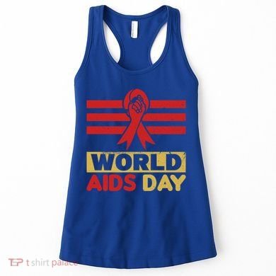 World Aids Day Support Awareness Fight Together Gift Women's Tank Top
