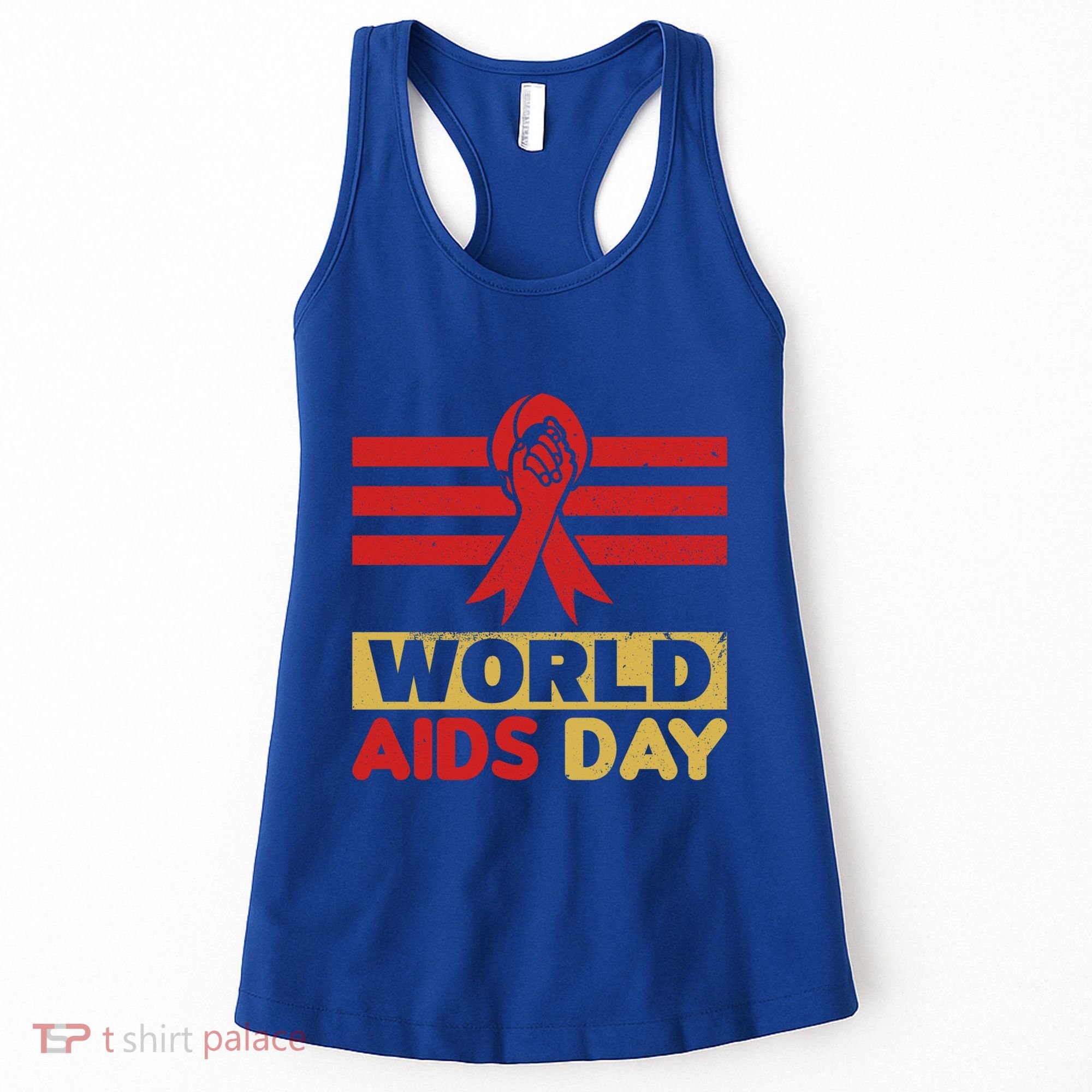 World Aids Day Support Awareness Fight Together Gift Women's Tank Top